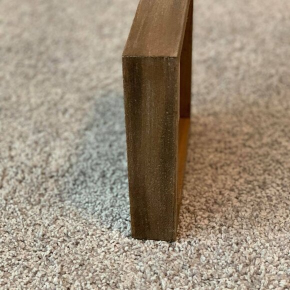 Cream & Wood "Wine" Hanging Sign or to Sit on a Tabletop in other Types of Decor - Picture 2 of 4